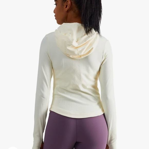 Sphinx Cat Womens Hooded Athletic Long Sleeve w. Thumb Holes Large - Picture 3 of 9